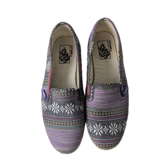 vans slip on low pro dri lex boho guate weave stripe unisex M 7.5 W 9 - Picture 2 of 7